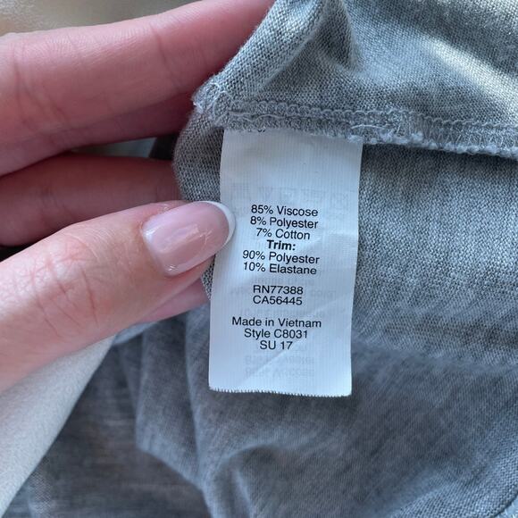 J. Crew - Gray Drapey Tank Top with Silky Hem - Picture 6 of 6